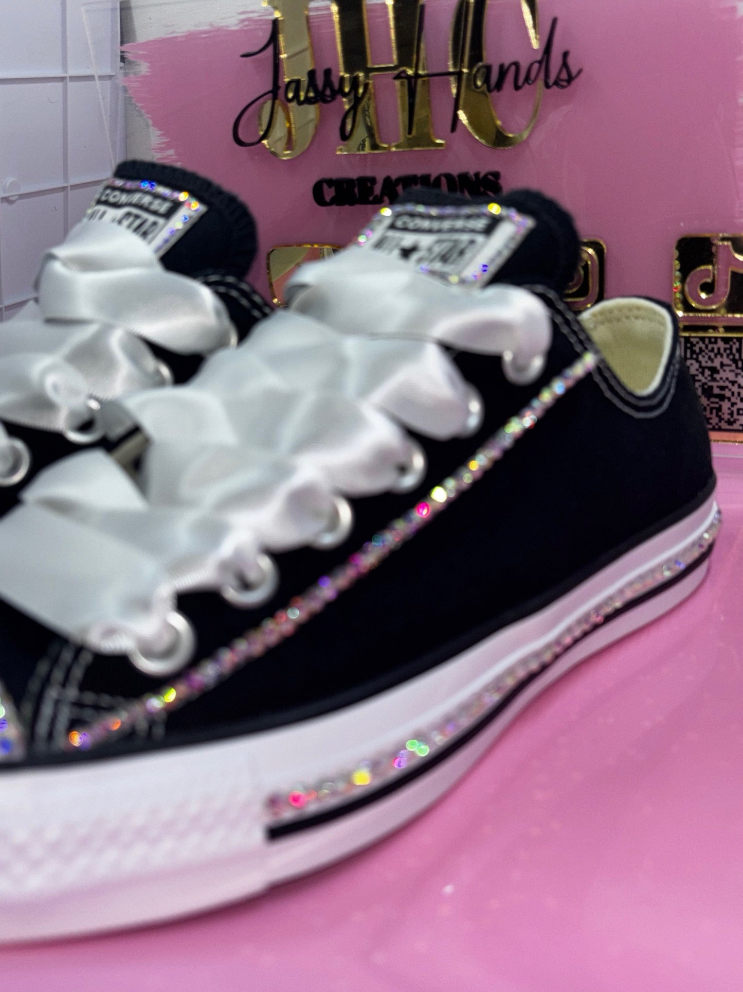 Elegant Crystal Bling Converse