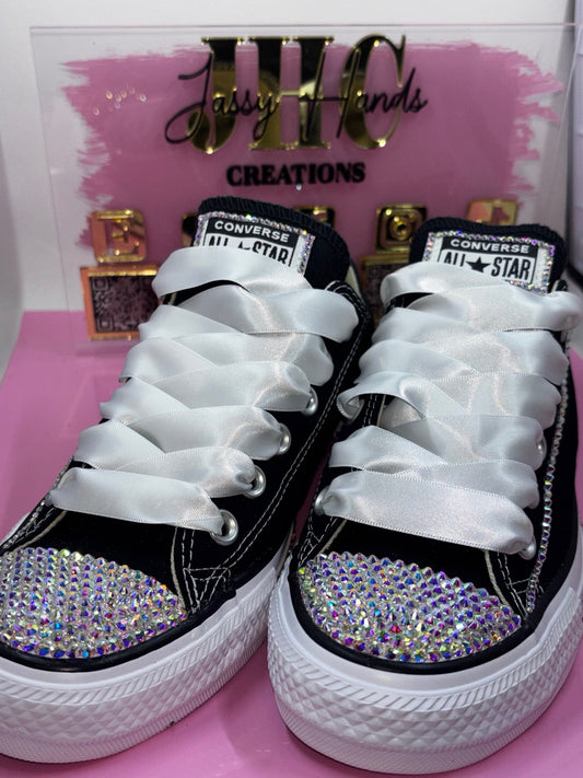 Elegant Crystal Bling Converse