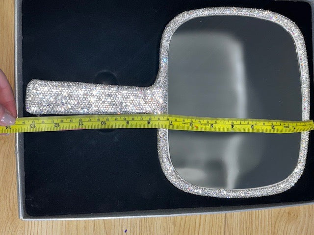 Elegant Magnification 5x Bling Hand Mirror