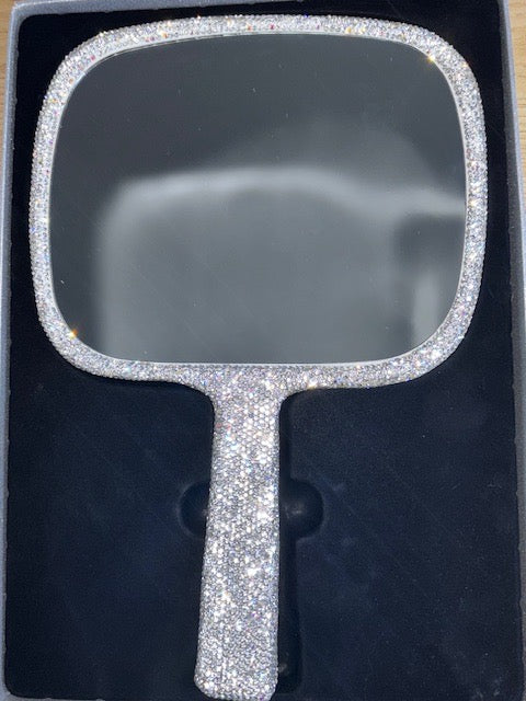 Elegant Magnification 5x Bling Hand Mirror