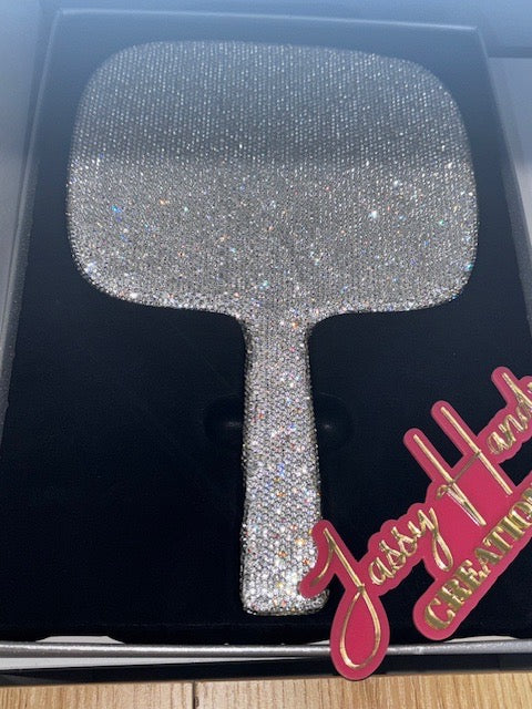 Elegant Magnification 5x Bling Hand Mirror