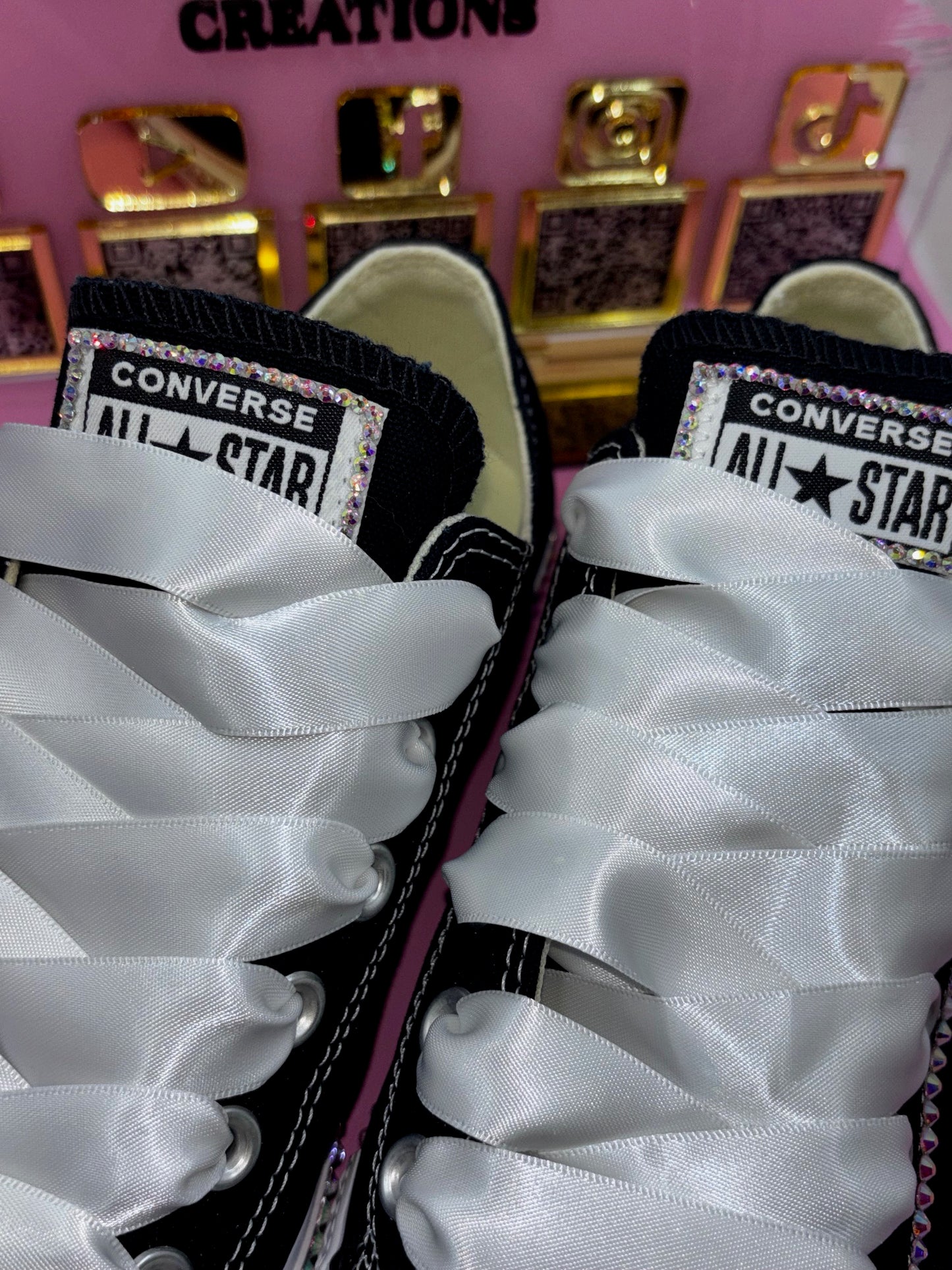 Elegant Crystal Bling Converse
